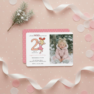 Dr. Seuss | Cindy-Lou Who Girl Birthday Invitation Einladung