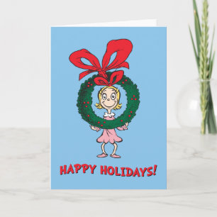 Dr. Seuss   Cindy-Lou Who - Wreath Feiertagskarte