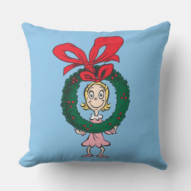 Dr. Seuss | Cindy-Lou Who - Wreath Kissen (Vorderseite)