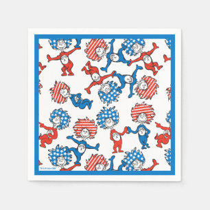 Dr. Seuss   Das eine, das andere, das US-Flag-Must Serviette