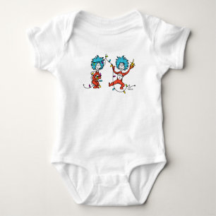 Dr. Seuss   Der Grinch   Ding 1 & Ding 2 tanzen Baby Strampler