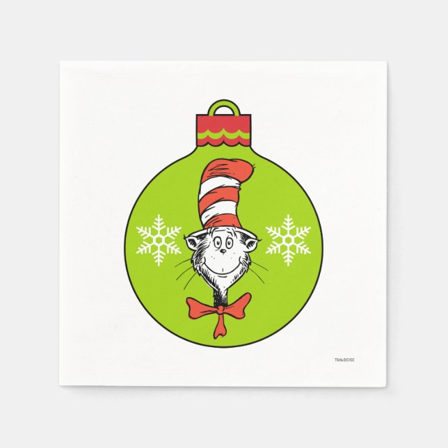 Dr. Seuss| Der Grinch| Klassische Katze in der Ha Serviette (Vorderseite)