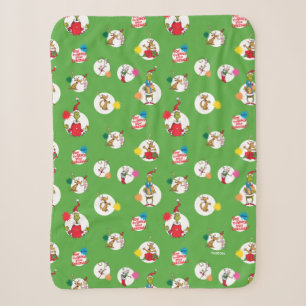 Dr. Seuss   Der Grinch   Weihnachts-Polka-Punkte Sherpadecke