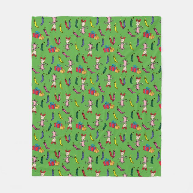 Dr. Seuss | Der Knackpunkt | Cindy-Lou Who Pattern Fleecedecke (Vorderseite)