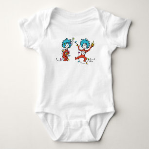 Dr. Seuss Der Knackpunkt Ding 1 & Ding 2 tanze Baby Strampler