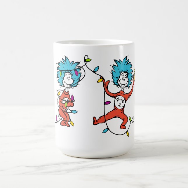 Dr. Seuss | Der Knackpunkt | Ding 1 & Ding 2 tanze Kaffeetasse (Mittel)