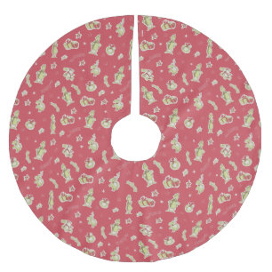 Dr. Seuss   Der Knackpunkt   Rotes Weihnachtsmuste Polyester Weihnachtsbaumdecke