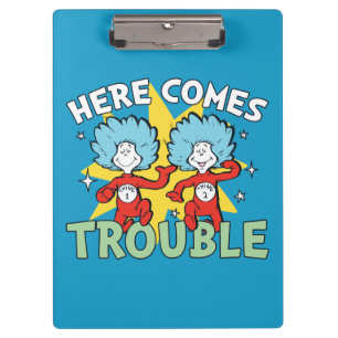 Dr. Seuss   Die eine Sache hier kommt aus Schwieri Klemmbrett