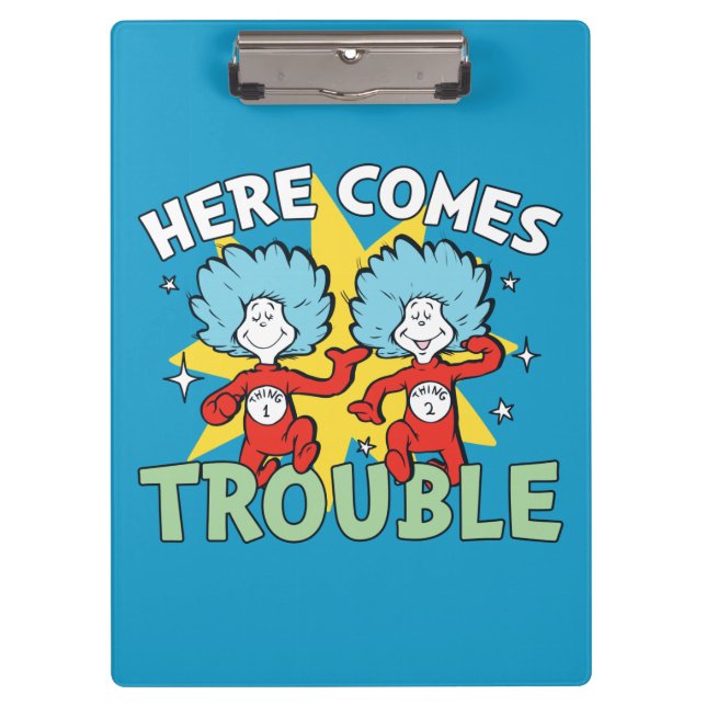 Dr. Seuss | Die eine Sache hier kommt aus Schwieri Klemmbrett (Vorderseite)