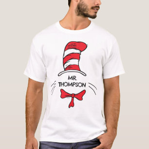 Dr. Seuss Die Katze im Hut benutzerdefinierter L T-Shirt
