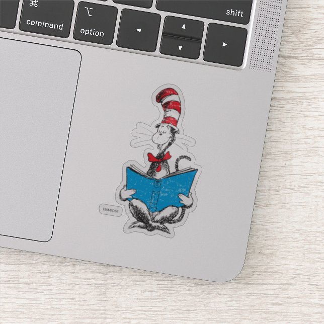 Dr. Seuss| Die Katze im Hut - Lesen Aufkleber (Detail)