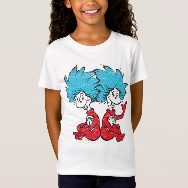 Dr. Seuss| Die Katze im Hut - Sache 1, Sache 2 T-Shirt (Vorderseite)