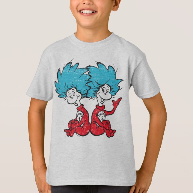 Dr. Seuss| Die Katze im Hut - Sache 1, Sache 2 T-Shirt (Vorderseite)