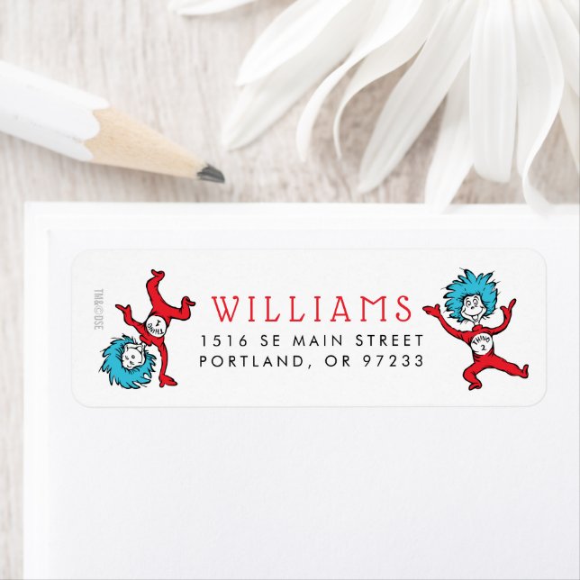 Dr. Seuss, die zwei Dinge | Twins Baby Dusche (Insitu)