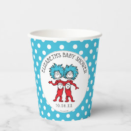 Dr. Seuss, die zwei Dinge | Twins Baby Dusche Pappbecher