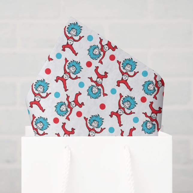 Dr. Seuss, die zwei Dinge | Twins Baby Dusche Seidenpapier (Geschenktüte)