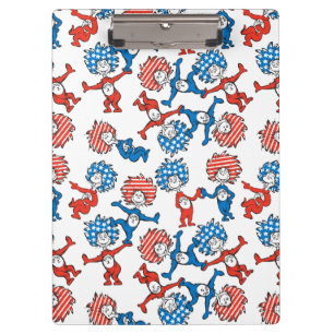 Dr. Seuss   Ding Eins Ding Zwei US-Flagge-Muster Klemmbrett