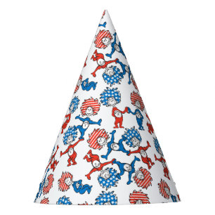 Dr. Seuss Ding Eins Ding Zwei US-Flagge-Muster Partyhütchen
