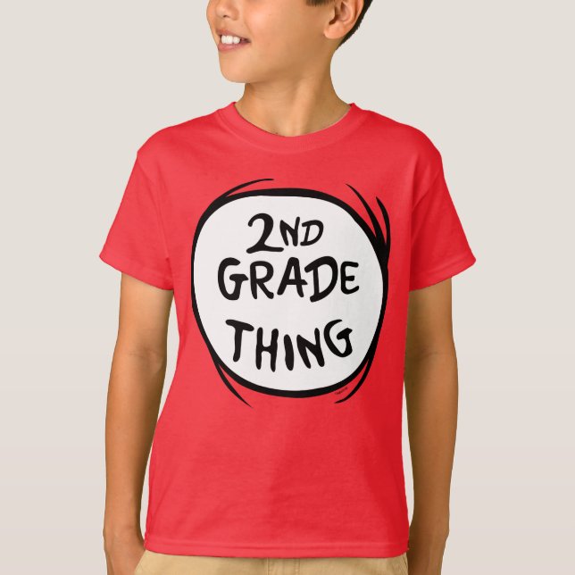 Dr. Seuss | Ding One Ding Two - 2nd Grade Sache T-Shirt (Vorderseite)