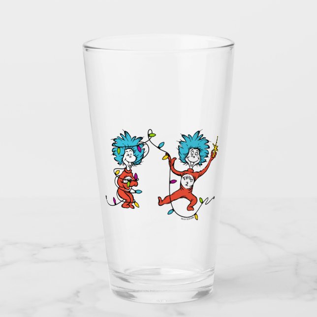 Dr. Seuss | Ding One & Thing Two Dancing Glas (Vorderseite)
