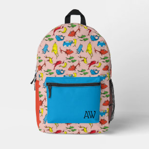 Dr. Seuss Ein Fisch mit zwei Fischmustern Bedruckter Rucksack