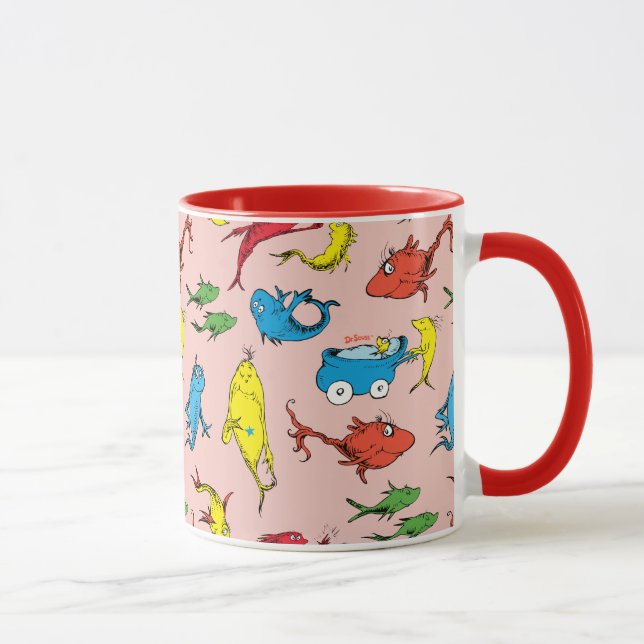 Dr. Seuss | Ein Fisch mit zwei Fischmustern Tasse (Rechts)