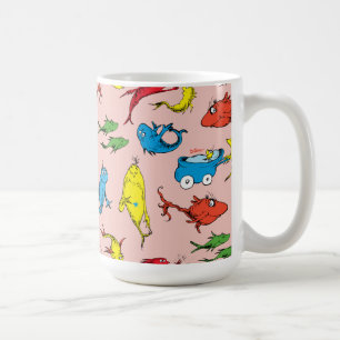 Dr. Seuss   Ein Fisch Zwei Fische Muster Kaffeetasse