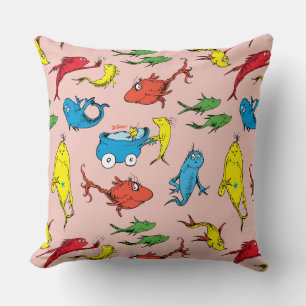 Dr. Seuss Ein Fisch Zwei Fische Muster Kissen