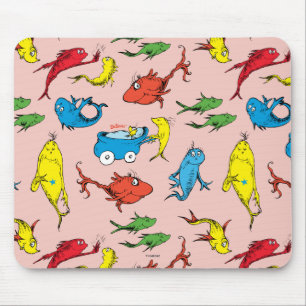 Dr. Seuss   Ein Fisch Zwei Fische Muster Mousepad