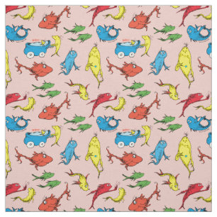Dr. Seuss   Ein Fisch Zwei Fische Muster Stoff