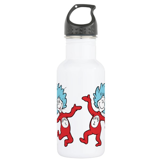 Dr. Seuss Figur 1 und Figur 2 Edelstahlflasche (Vorderseite)