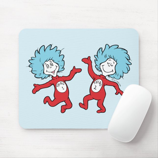 Dr. Seuss Figur 1 und Figur 2 Mousepad (Mit Mouse)