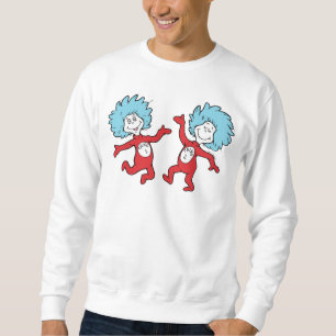 Dr. Seuss Figuren 1 und 2, auch bekannt als Thing Sweatshirt