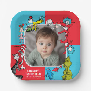 Dr. Seuss - Figuren Kindergeburtstag Pappteller