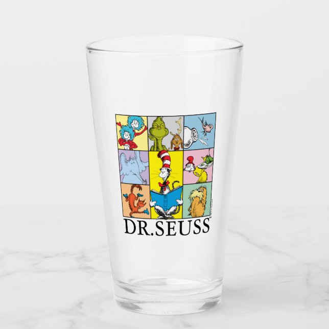 Dr. Seuss | Geschichten Grafik Glas (Vorderseite)
