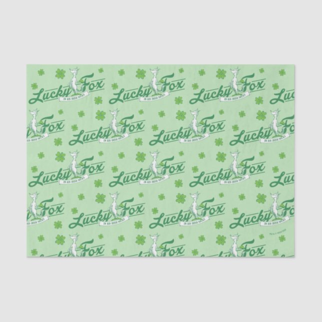 Dr. Seuss | Glücklicher Fox in seinen irischen Soc Seidenpapier (Vorderseite)