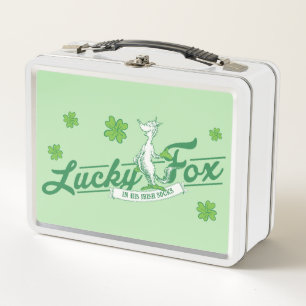 Dr. Seuss   Glücklicher Fuchs in seinen irischen S Metall Brotdose