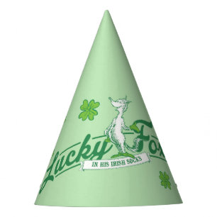 Dr. Seuss   Glücklicher Fuchs in seinen irischen S Partyhütchen