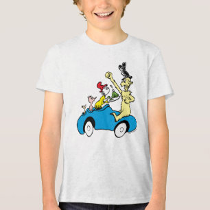 Dr. Seuss Green Eggs and Ham Charaktere im Auto Tri-Blend Shirt