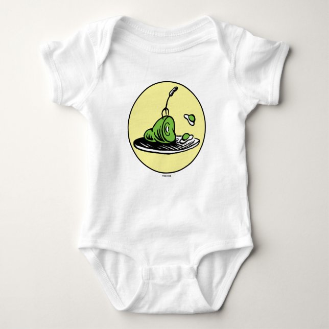 Dr. Seuss | Green Eggs and Ham Icon Baby Strampler (Vorderseite)