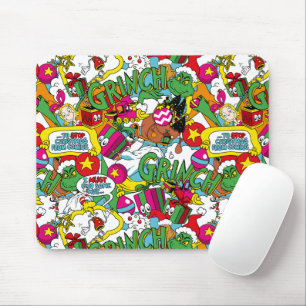 Dr. Seuss   Grinch Farbige Muster Mousepad