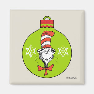 Dr. Seuss   Grinch   Katze im Hut-Ornament Magnet
