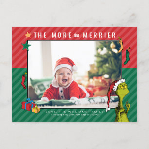 Dr. Seuss   Grinch Neues Baby Foto Feiertag Feiertagspostkarte