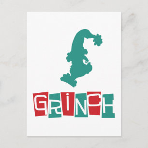 Dr. Seuss Grinch - Rot & Grün Postkarte