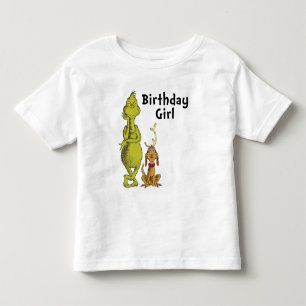 Dr. Seuss Grinch Winter Birthday Girl Kleinkind T-shirt