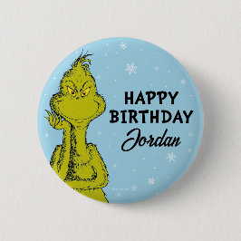 Dr. Seuss | Grinch Winter Geburtstag Button