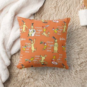 Dr. Seuss Grüne Eier mit Schinken Charakter-Muster Kissen