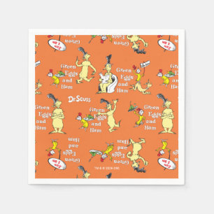 Dr. Seuss Grüne Eier mit Schinken Charakter-Muster Serviette