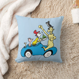 Dr. Seuss Grüne Eier mit Schinken Charaktere im Au Kissen