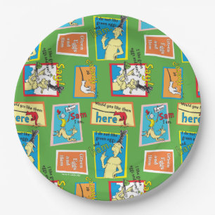 Dr. Seuss Grüne Eier mit Schinken Geschichte Zitat Pappteller